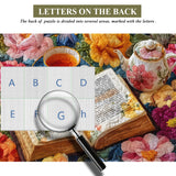 Puzzle da 1000 pezzi con tema tè floreale