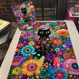 Enchanted Cat Blossoms Jigsaw Puzzle 1000 Pieces