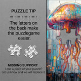 Neon Jellyfish City Jigsaw Puzzles 1000 Pieces