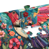 Patchwork Hummingbird Jigsaw Puzzle 1000 Piece