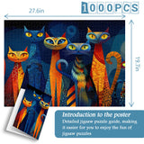Puzzle di Gatti dei Sogni Vividi, 1000 Pezzi