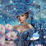 Le puzzle de dame paon 1000 pièces