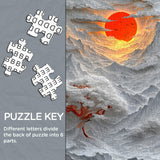 Sunset Paper Mountains Jigsaw Puzzle 1000 Pieces