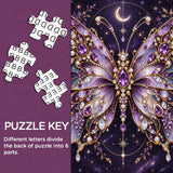 Galaxy Amethyst Butterfly Jigsaw Puzzle 1000 Pieces