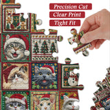 Christmas Cats Jigsaw Puzzles 1000 Pieces