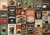 Vintage Coffee Collage Jigsaw Puzzle 1000 Pieces