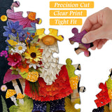 Puzzle Fleurs et Gnome 1000 pièces
