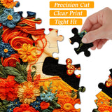 Puzzle Muse Floral Broderie 1000 Pièces