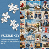 Patchwork d'hiver Puzzle 1000 pièces
