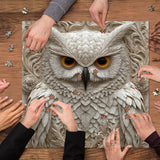Puzzle Hibou Sculpté 1000 Pièces