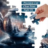 Snowlit Teapot Jigsaw Puzzle 1000 Piece