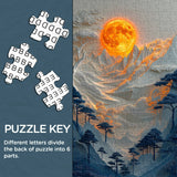 Moonlit Mountains Jigsaw Puzzle 1000 Pieces
