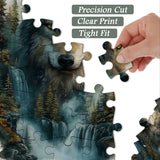 Wolf at the Waterfall Jigsaw Puzzle 1000 Pieces