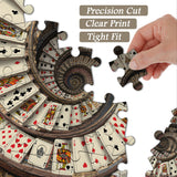 Card spiral staircase Jigsaw Puzzle 1000 Piece