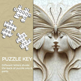 Butterfly Faced Twins Jigsaw Puzzle 1000 Pieces