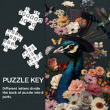 Floral Peacock Jigsaw Puzzle 1000 Piece