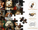 Royaler Hundeporträt-Puzzle 1000 Teile