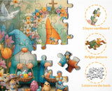 Puzzle da 1000 pezzi dei Nani da Giardino di Pasqua