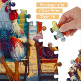 Beach Roosters Jigsaw Puzzle 1000 Pieces