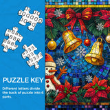 Mosaic Christmas Bells Jigsaw Puzzles 1000 Pieces