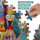 Colorful Clucks Jigsaw Puzzle 1000 Piece