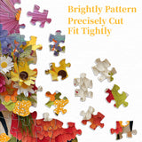 Puzzle Fleurs et Gnome 1000 pièces