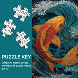 Puzzle Koi Wave 1000 pièces