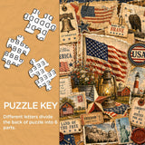 Vintage Americana Collage Puzzle 1000 Teile