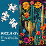 Patchwork Cactus Jigsaw Puzzle 1000 Piece