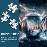 Snowlit Teapot Jigsaw Puzzle 1000 Piece