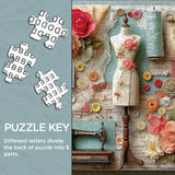 Puzzle Atelier di cucito floreale 1000 pezzi