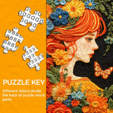 Puzzle Muse Floral Broderie 1000 Pièces