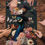 Floral Peacock Jigsaw Puzzle 1000 Piece