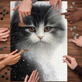 Cat Snow Mist Jigsaw Puzzle 1000 Pieces