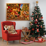 Animaux mignons et veille de Noël Puzzle 1000 pièces