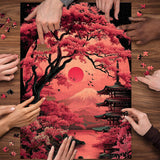 Twilight Cherry Blossoms Jigsaw Puzzle 1000 Pieces