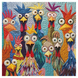 Colorful Clucks Jigsaw Puzzle 1000 Piece