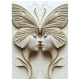Butterfly Faced Twins Jigsaw Puzzle 1000 Pieces