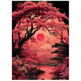 Twilight Cherry Blossoms Jigsaw Puzzle 1000 Pieces