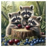 Raccoons Berry Time Jigsaw Puzzle 1000 Piece