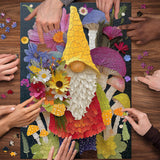 Puzzle Fleurs et Gnome 1000 pièces