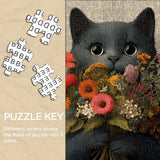 Flower Cat Jigsaw Puzzle 1000 Pieces
