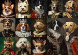 Royaler Hundeporträt-Puzzle 1000 Teile