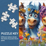 Puzzle Troupeau de chevaux joyeux 1000 pièces