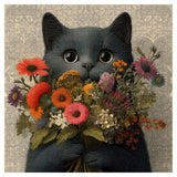 Flower Cat Jigsaw Puzzle 1000 Pieces