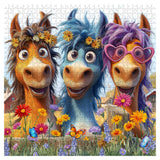 Puzzle Troupeau de chevaux joyeux 1000 pièces