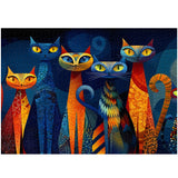 Puzzle di Gatti dei Sogni Vividi, 1000 Pezzi