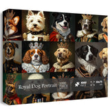 Royaler Hundeporträt-Puzzle 1000 Teile