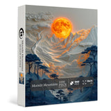 Puzzle Montagnes au clair de lune 1000 pièces