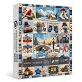 Patchwork d'hiver Puzzle 1000 pièces